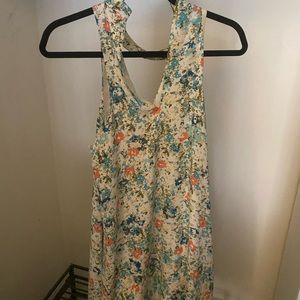 Floral cut out dress